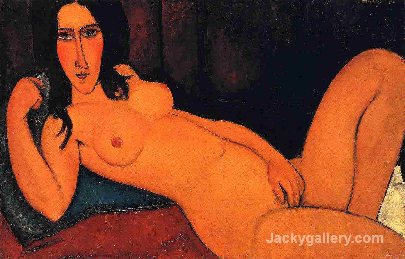 Reclining Nude with Loose Hair by Amedeo Modigliani paintings reproduction